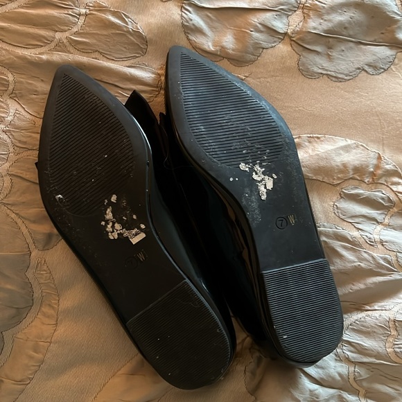 ASOS black patent lake bow pointed ballet flats - Picture 8 of 10